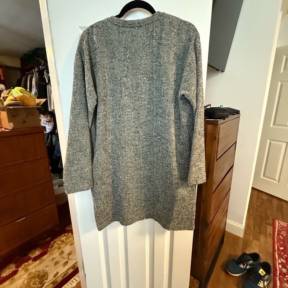 Billy Reid Gray Long Sleeve Dress